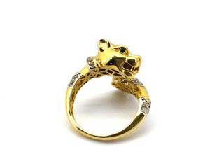 sortija oro 18k con piedra con circonita t. 20 (19,1 mm)