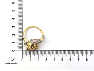 sortija oro 18k con piedra con circonita t. 20 (19,1 mm)