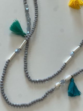 Conjunto MYLOSE collar y pulsera gris