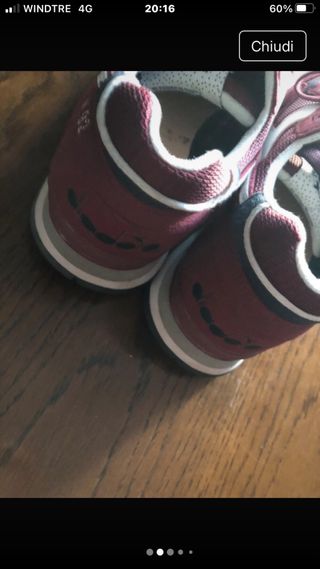 Scarpe sportive uomo Diadora rosse e bianche