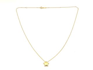 gargantilla oro 18k con circonita 22cm