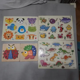 Puzzles Infantiles Madera 12-36 Meses