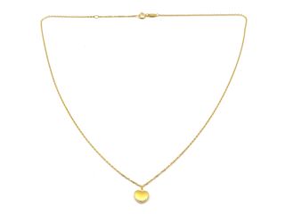 gargantilla oro 18k con circonita 22cm