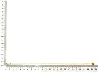 gargantilla oro 18k con circonita 22cm