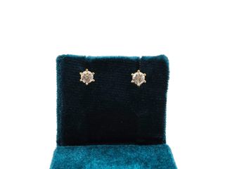 pendientes oro 18k con piedra con circonita