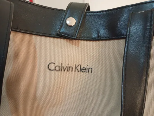Bolso Calvin Klein Beige y Negro