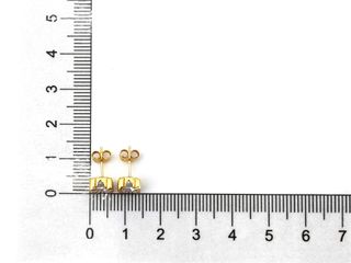 pendientes oro 18k con piedra con circonita