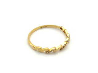 anillo oro 18k con piedra con circonita t. 16 (17,84 mm)