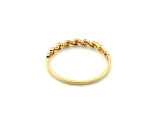 anillo oro 18k con piedra con circonita t. 16 (17,84 mm)
