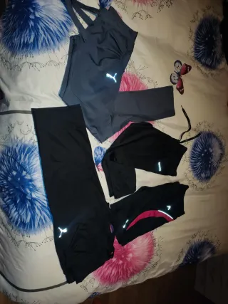 Mallas deportivas Puma grises y negras