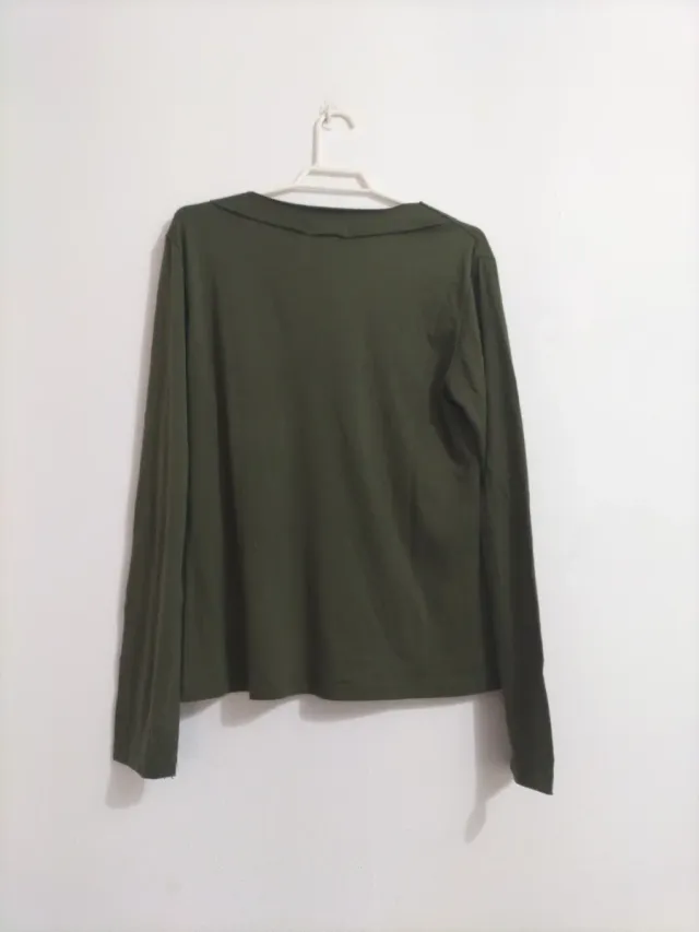 Jersey gris manga larga ,gris verde o negro 