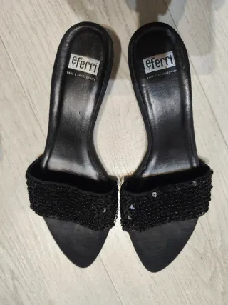 Eferri Zapatos Negros con Lentejuelas