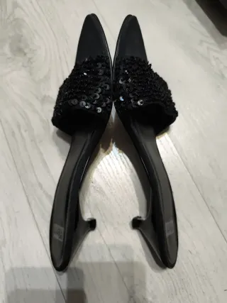 Eferri Zapatos Negros con Lentejuelas