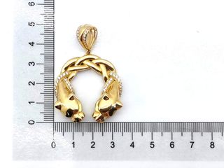 colgante oro 18k con piedra con circonita