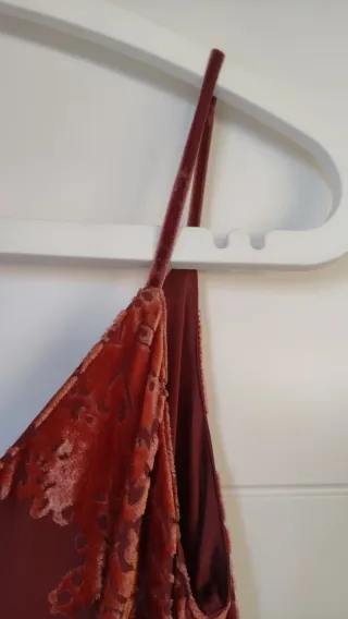 Vestido midi Tintoretto seda con encaje