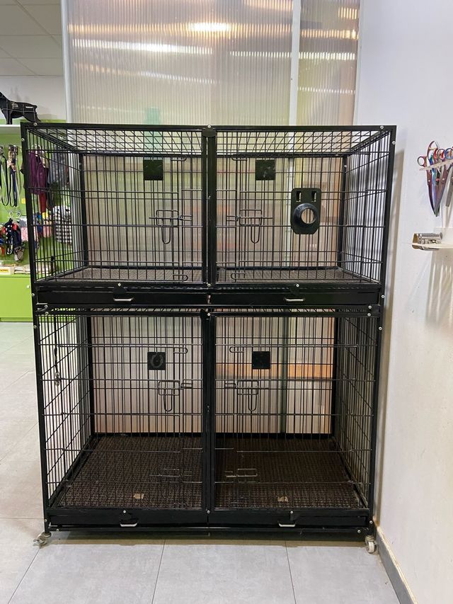 Jaula peluquería canina 4 estancias