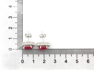 pendientes plata 925mm con piedra con circonita