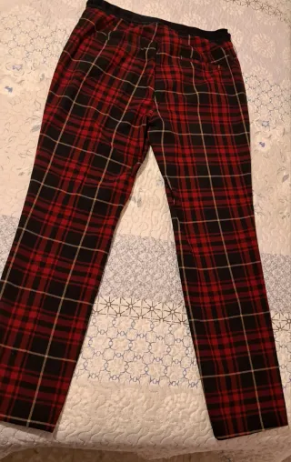 Pantalón de cuadros mujer