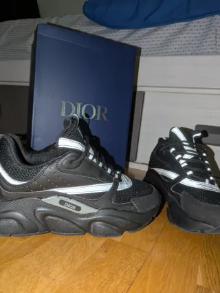 Zapatillas Dior B22 Negras y Blancas