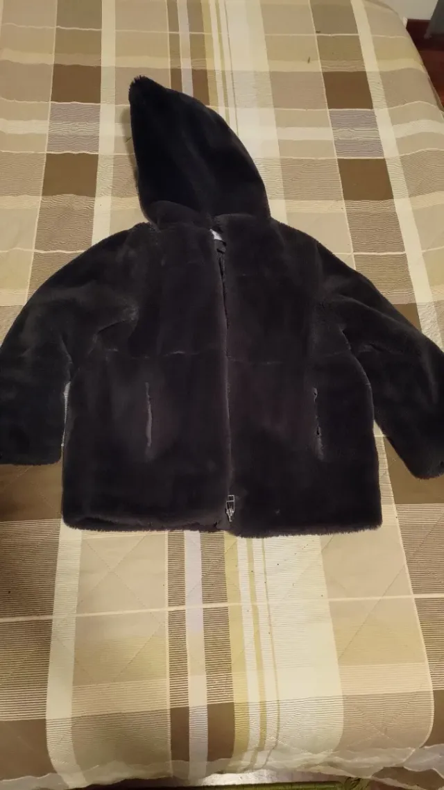 Cappotto in pelliccia sintetica bambina