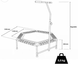 Cama elástica Tomahok hexagonal