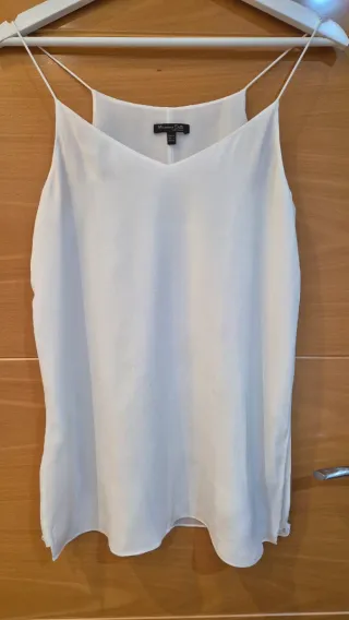 Top Massimo Dutti Blanco T.34