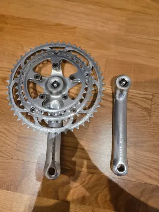 Bielas + desviador campagnolo triple plato
