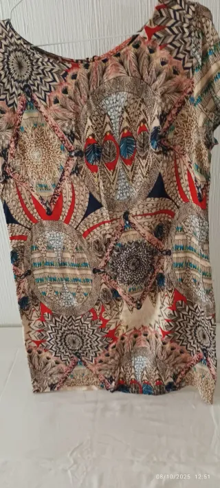 Vestido estampado tribal