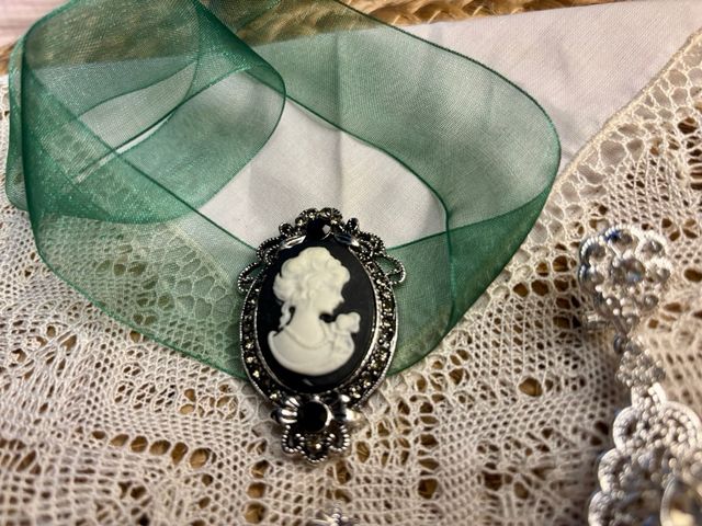 Aderezo Fallera plateado Alicantina Castellonera