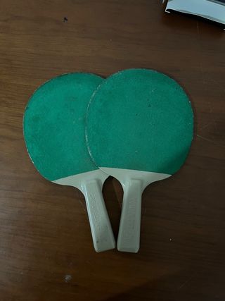 Palas de Ping Pong Verdes (2 unidades)