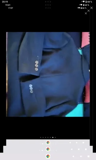 Abrigo azul de lana. Unisex.