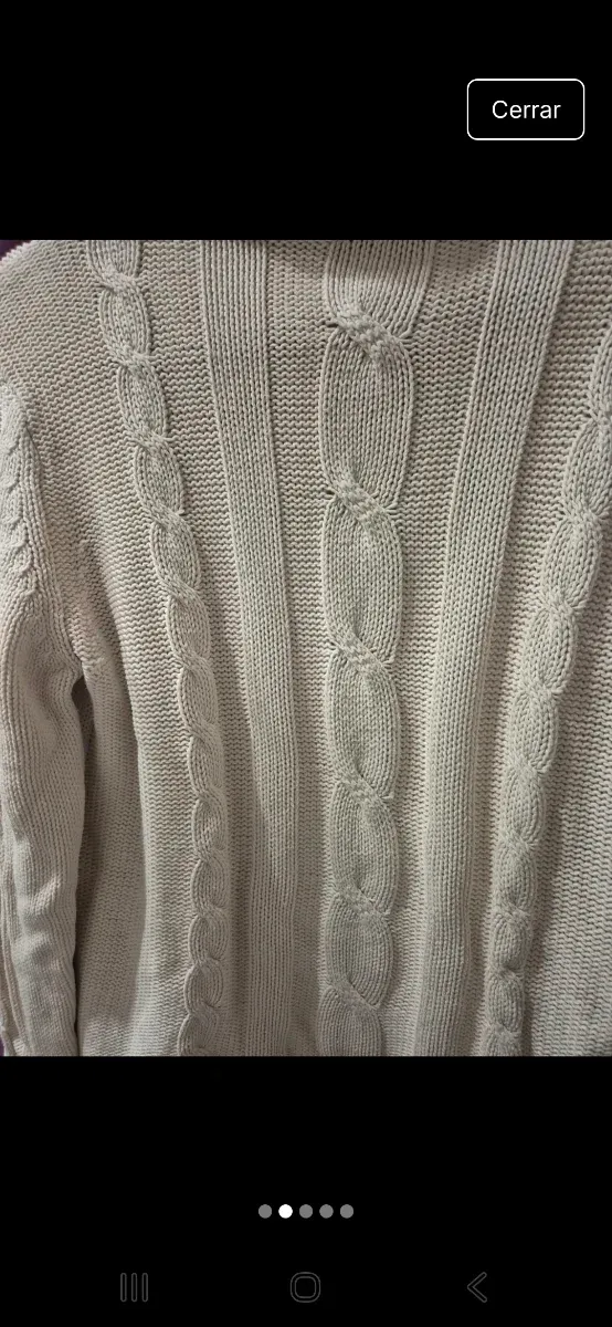 Jersey de punto mujer beige