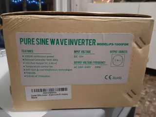 Giandel Inversor 1000W Onda Convexa