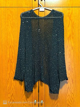 Chaqueta marino con lentejuelas