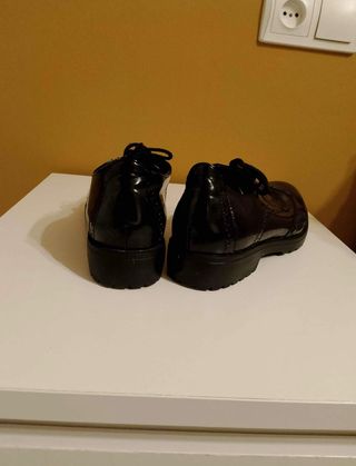 Zapatos Oxford Negros Mujer