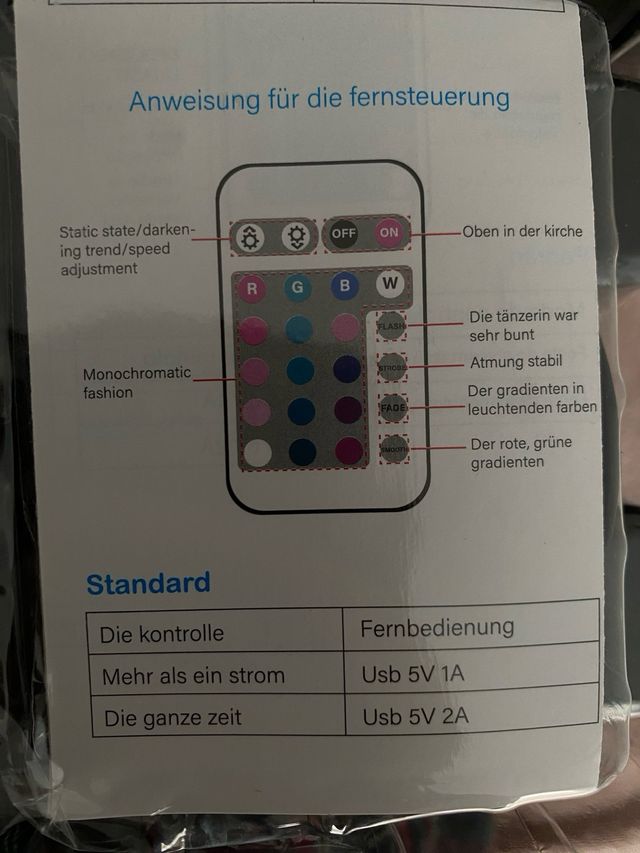 2 Barras LED Multicolor con Mando