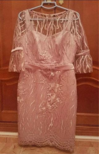 Vestido de fiesta rosa talla 42 sin estrenar