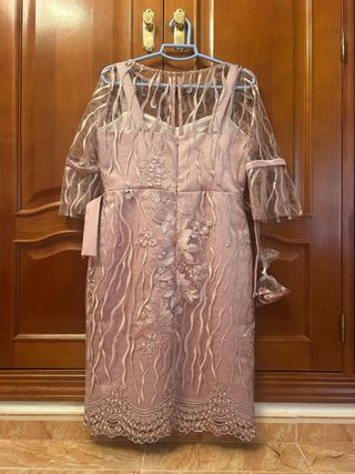 Vestido de fiesta rosa talla 42 sin estrenar