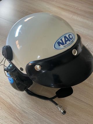 Casco Nac Paramotor con Cables Emisora 