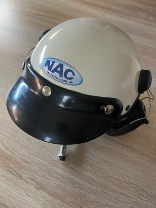 Casco Nac Paramotor con Cables Emisora 