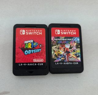 Super Mario Odyssey & Mario Kart 8 Deluxe sin caja