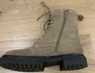 Botas Zara Piel Beige Talla 38