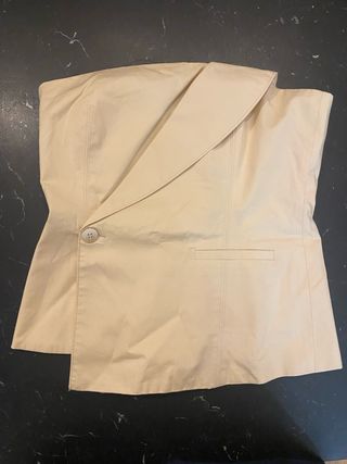 Top palabra de honor Zara beige T.34