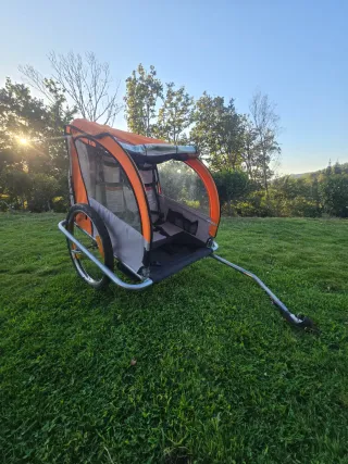 Remolque bici niños plegable