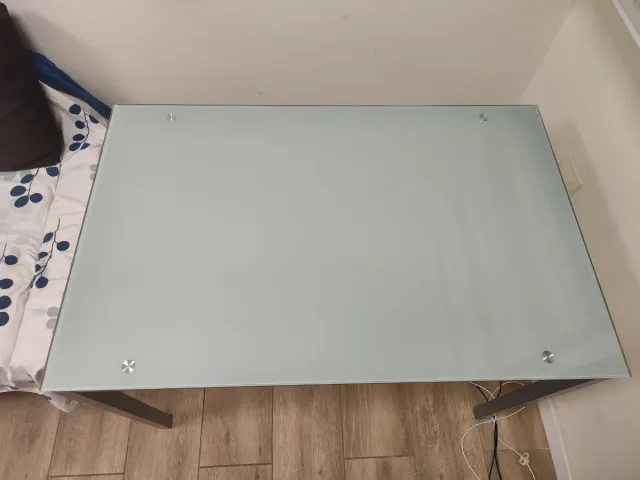 Mesa Comedor Cristal y Metal