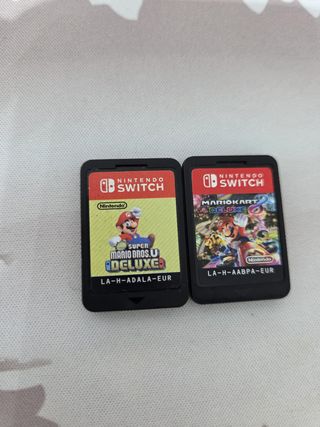 Mario Kart 8 + Mario Bros Deluxe sin caja switch