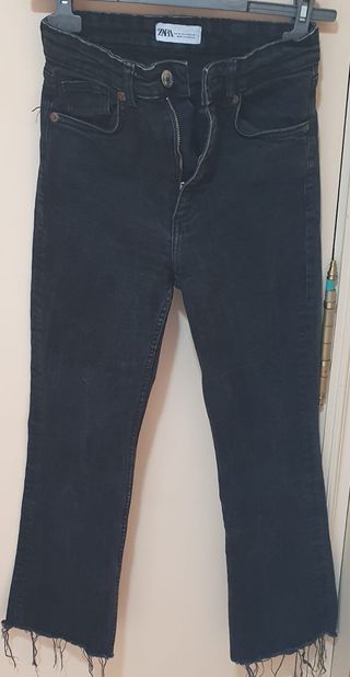 Vaqueros Zara negros talla 36