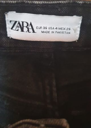 Vaqueros Zara negros talla 36