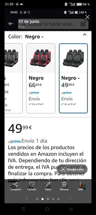 Fundas de Asiento Coche Mulcort Negro
