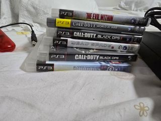 Consola PS3 Slim Negra + 6 Juegos